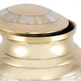 thumbnail image 3 of Perfect Memorials Large Brass Mother Of Pearl Cremation Urn, 3 of 3