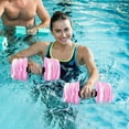 thumbnail image 3 of Aquatic Exercise Dumbbells, 2PCS Aqua Fitness Barbells, High-Density EVA-Foam Dumbbell Set, Pool Weights Dumbbells Set for Water Aerobics Weight Loss, Pool Fitness, Water Exercise, 3 of 7