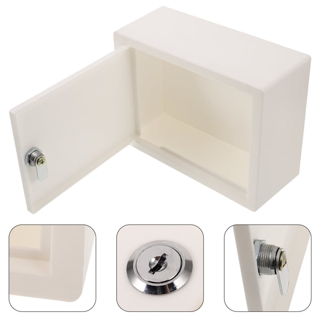 LOLIPPYY Small Lockable Box Plastic Storage Box For Home Organization 1Set