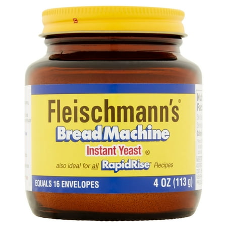 (2 Pack) Fleischmann's Bread Machine Yeast 4 oz (Best Yeast For Bread Making)