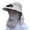 Grey, variant on Wo-Fusoul Solar Fan Hat for Women, Adjustable Sun Protection Hat with Neck Cover, Outdoor Cooling Cap for Fishing and Gardening, Breathable Mesh Design with Long-Lasting Shading