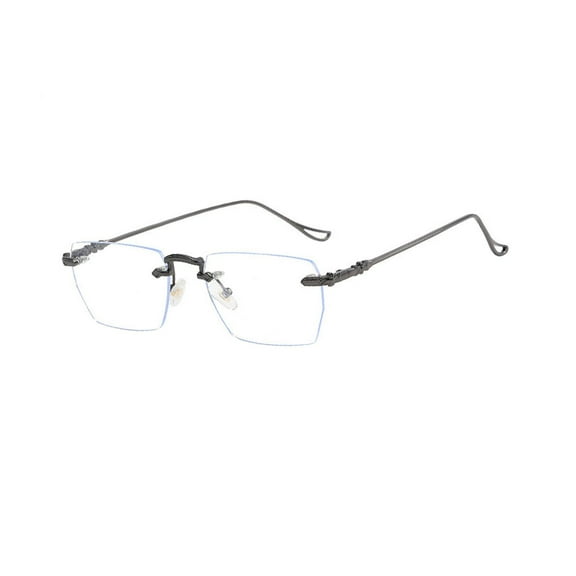 Gazechimp Gaming Eyeglasses Comfortable Rimless Clear Lens Eyeglasses Blue Light Blocking