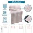 thumbnail image 6 of Pink Striped Table Runner 72 Inches, Modern Farmhouse Geometric Thine Stripes Bed Runner Dresser Scarves Tabletop for Indoor Outdoor Parties/Ceremony/Banquet, 18" x 72", 6 of 9