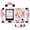 Peony, variant on Painted Design Premium Fitted Leather Case with Screen Protector, Belt Clip & Carabiner (Neck Lanyard and Carabiner) for Dexcom G6 Mobile CGM Receive