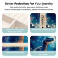 thumbnail image 3 of Starry Dinosaur Travel Portable Square Jewelry Box Earring Necklace Bracelet Holder Display Case Organizer Box, Decorative Jewelry Stand Storage Box, 3 of 6