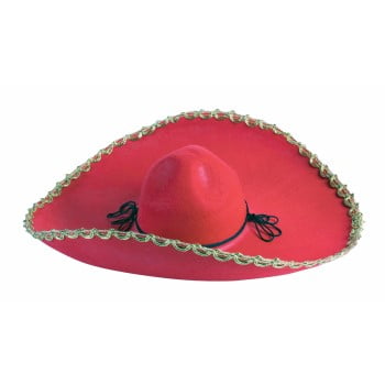 RED SOMBRERO W/GOLD - Walmart.com