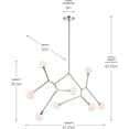 thumbnail image 6 of Kichler Lighting - Cassius - 5W 8 LED XLarge Chandelier-26.5 Inch Tall and 32, 6 of 7