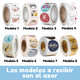 thumbnail image 2 of 2000 Pegatinas Circulares Agradecimiento Calcomanía Gatito, 2 of 9