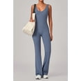 thumbnail image 2 of SKQIT Flare Workout Jumpsuits for Women One Piece Sleeveless Scrunch Butt Lifting Gym Bodysuit Sexy Backless Yoga Outfits, 2 of 7