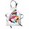 thumbnail image 1 of Modern Apron Butterfly with Rainbow Colored Wings Geometric Lines Modern Artwork Image Print, Unisex Kitchen Bib Apron with Adjustable Neck for Cooking Baking Gardening, Multicolor, by Ambesonne, 1 of 3