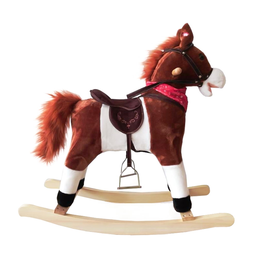 NEW Kids Hobby Horse Unicorn Children's Soft Toy with Galloping Neighing Sounds 