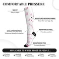 thumbnail image 5 of Compression Socks for Women and Men - Breast Cancer Awareness (4) Compression Socks Circulation for Workout, 5 of 8