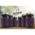 thumbnail image 7 of Centaurus AZ Mason Jars with Regular Mouth Canning Glass or Jar Lids- Air Tight Containers- 16oz- Set of 6 Transparent Jars, 7 of 7