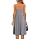 thumbnail image 2 of Vestido de verano sin mangas, estilo playa o cóctel, tirantes finos, corte A, 2 of 2