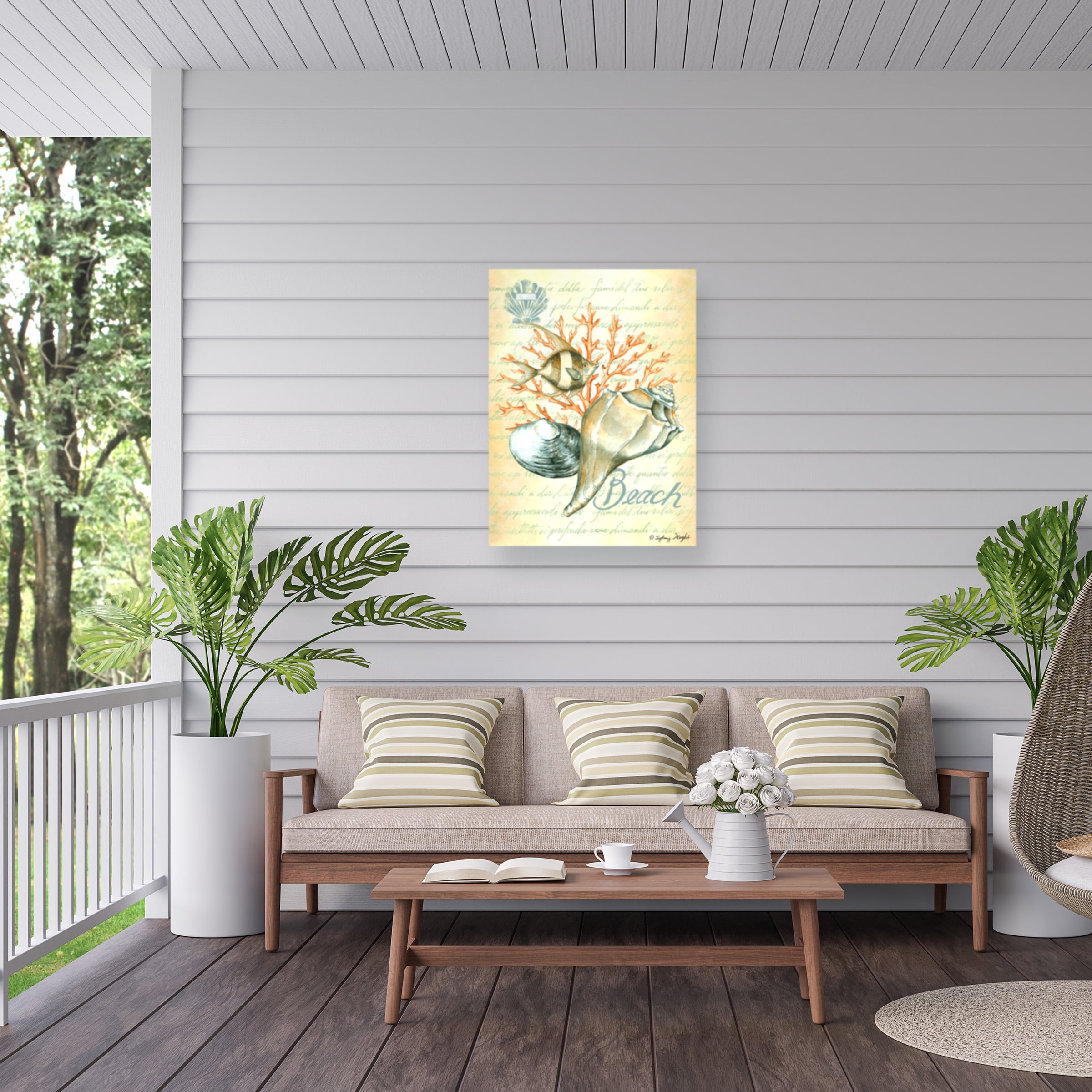 Sydney Wright 'Under The Sea Nautical I' Outdoor Canvas 19x14