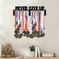 thumbnail image 1 of Colgador de medallas, organizador de cintas de , estante de Metal fácil de instalar, colgador de exhibición para carreras deportivas, placas de No rendirse nunca, 1 of 5