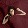 thumbnail image 2 of ViscoLogic EGYPTIAN COMFORT  Silky Smooth Lightweight Bed Sheet Set - Brushed Micro - Deep Pocket - 4 Piece Set (Burgundy, Full/Double), 2 of 7