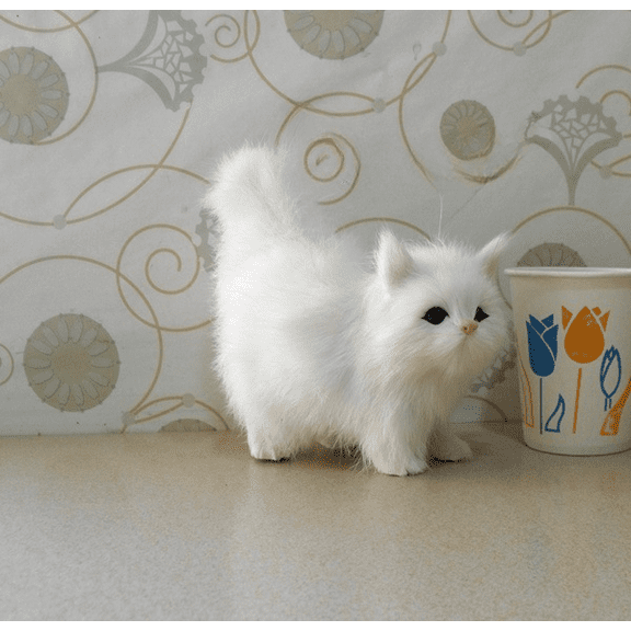Realistic Cat Stuffed Plush Cats Toy Soft Cute Plush Cat Doll For Kid Gifts