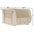 thumbnail image 3 of Akro-Mils 12 Pack AkroBins Plastic Storage Bins, Space-Saving Organizers, Clear, 3 of 11