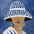 thumbnail image 2 of Vassileva, Silvia 20x20 Gold Ornate Wood Framed with Double Matting Museum Art Print Titled - Lady with Hat II, 2 of 4