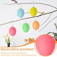 thumbnail image 3 of 25PCS Easter Decorations 2.36in Plastic Easter Eggs DIY Hanging Ornaments for Easter Basket Stuffers and Kids Easter Crafts, Spring Easter Decor Keychain Accessories for Home and Party Favors, 3 of 6