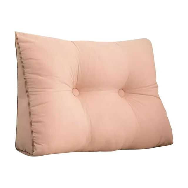 Cushion, Polyester Seat Cushion - Dienrx Triangular Headrest for Double Beds Backrest with Detachable Cover Ergonomic Long Pillow Backrest Suitable for Dormitory Beds Sofas Single Beds Bunk Beds