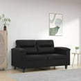 thumbnail image 1 of vidaXL 2-Seater Sofa Black 120 cm Faux Leather, 1 of 1