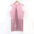 thumbnail image 2 of Zszcpp Athletic Tank Top For Girl Role Play Party Vest Performance Hippie Fringe Western Cow Tassel Blouse Girls Casual Tops, 2 of 4