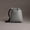Large Gray, variant on Vintage-style drawstring pouch coin purse made of full cowhide leather, soft leather small wallet, key and accessory storage bag