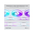 thumbnail image 4 of Phanteks D30-120 DRGB PWM FAN 3Pack, Premium D-RGB Performance Fans, ARGB/DRGB lighting, Daisy-chain Fan Linking system, White, 3Pack, 4 of 5