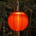 thumbnail image 1 of 4 Uds. Linterna Solar redonda LED de 8 pulgadas colgante impermeable para decoración de jardín, 1 of 8