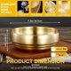 thumbnail image 5 of 2Pcs 7.3In Gold Large Stainless Steel Soup Bowl, 35OZ, 5 of 5