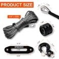 thumbnail image 2 of Kit de cuerdas de cabrestante SPARKWHIZ sintéticas de 1/4 x 50 pies, 4x4, ATV, UTV, SUV, 2 of 7