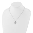 thumbnail image 4 of 925 Sterling Silver Cable Necklace with Pendants Chain & CZ Brilliant Embers Polished Fancy 20 inch 15.7 mm, 4 of 4