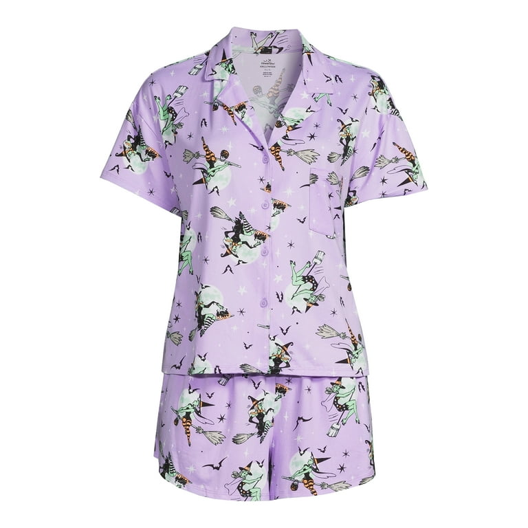 Way To Celebrate Womens Shorty Pajama Set Sizes XS to 3X Walmart