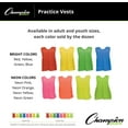 thumbnail image 7 of Champion Sports Mesh Practice Vest, Pack of 12, Solid and Numbered, Youth and Adult, Neon Orange, Adult Regular, 7 of 7