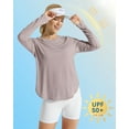 thumbnail image 4 of G4Free Women's UPF 50+ UV Shirts Long Sleeve Workout Sun Shirt Outdoor Gym Hiking Tops Quick Dry Lightweight, 4 of 8