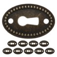 thumbnail image 4 of 10 piezas de cubiertas de cerradura para muebles antiguos de tocador, decoración de cerraduras para muebles, 4 of 5