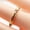 CR007, variant on Adjustable Copper Gemstone Eye Ring with Zircon Inlay Opening Design Unisex Fashion Jewelry Durable Everyday Wear