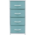thumbnail image 2 of 4 Drawers Nightstand Chest Dresser - Aqua, 2 of 8