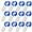 Blue, variant on Fairy Lights 12Pack Battery Operated String Lights 7FT 20LED Christmas Lights Silver Wire Mason Jar Lights for Wedding Birthday Party Ceremony Christmas Thanksgiving Decoration, Cool White