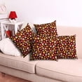 thumbnail image 6 of 2PCS Throw Pillow Covers, Decorative Thanksgiving Halloween Christmas Pillow Covers 18x18, Soft Cushion Pillow Cases for Sofa Couch Bed Livingroom Home Farmhouse Decor, Retro Flowers, No Insert, 6 of 6