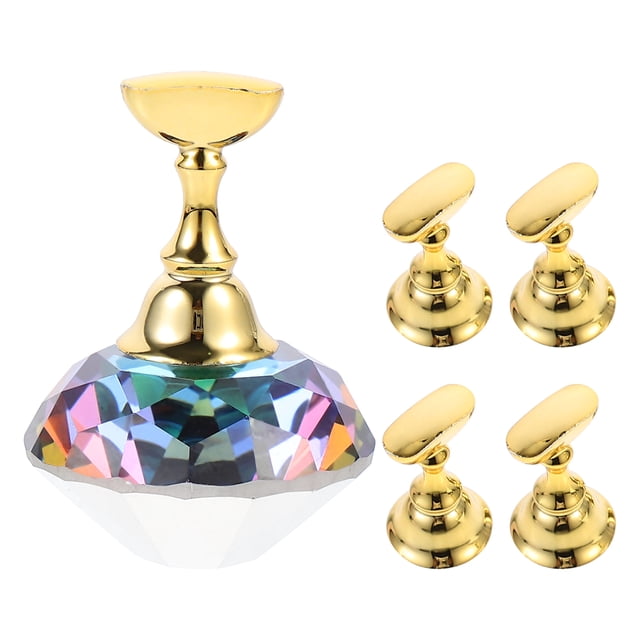 MasteelfCA 1 Set Useful Nail Art Practice Display Stand Nail Art Training Practice Holder