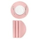 thumbnail image 1 of 4 Piezas de Manteles de Cuero Sintético para Mesa de Cena, Manteles Redondos Resistentes al Calor (Rosa), 1 of 5