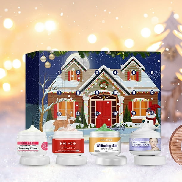Caja De Regalo De Crema Facial Navideña Beauty Care Box Festival Theme Caja de belleza y cuidado de la piel Set de regalo Regalos para mujeres
