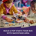 thumbnail image 4 of LEGO Friends Pop Star Music Tour Bus Play Together​ Toy, Social-Emotional Musical Toy with 4 Mini-Doll Characters, Toy Truck Building Kit, Music Gift for 8 Year Old Kids, Girls and Boys, 42619, 4 of 9
