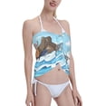 thumbnail image 4 of Disketp Animals On Noah'S Ark Floating Women Swimsuit Cover Up Short Chiffon Summer Beach Sarong Bikini Wrap Skirt Bathing Suit, 4 of 7