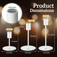 thumbnail image 3 of Candle Holders Bulk Taper Candlesticks Holders Set Modern Decorative Metal Candelabras for Wedding Anniversary Home Dinning Table Centerpiece Xmas Party Decor(Matte White,15 Pcs), 3 of 14