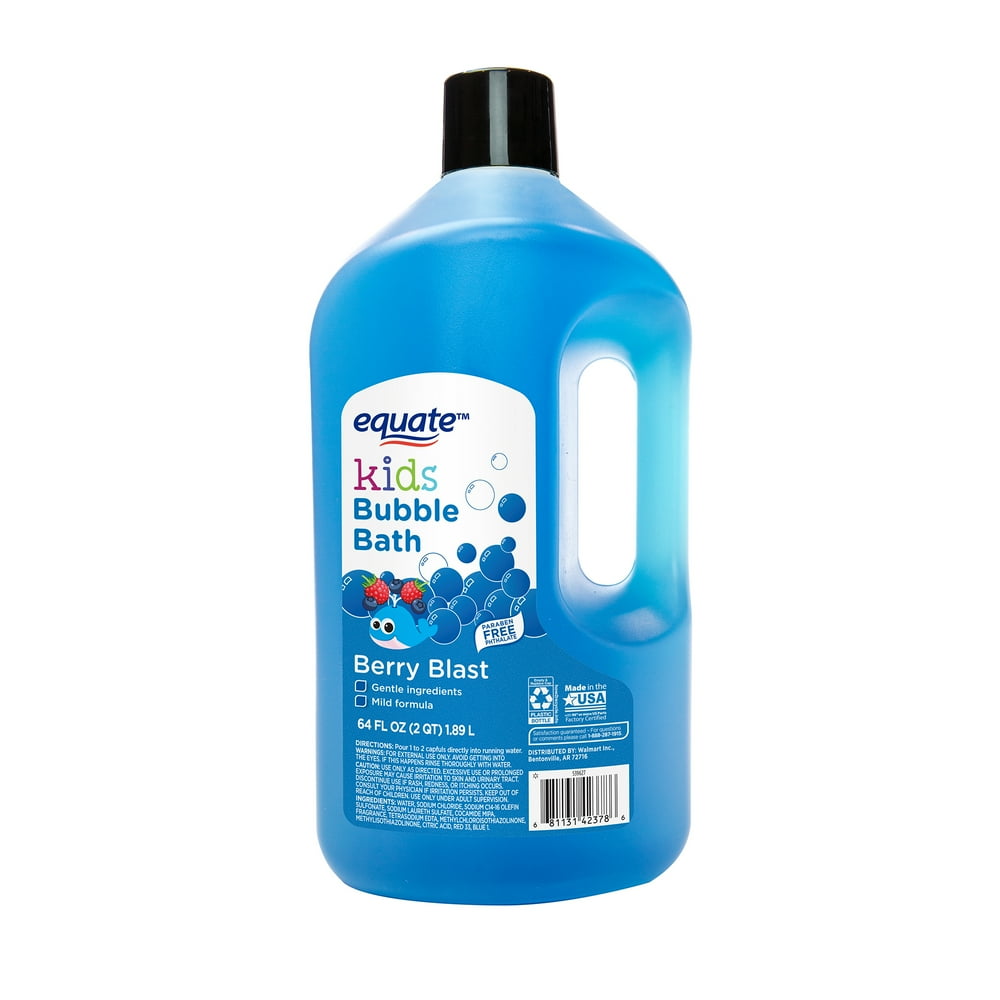 Equate Kids Bubble Bath, Berry Blast, 64 fl oz