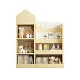 thumbnail image 4 of Glavbiku Natural Kids Wood Bookshelf & Toy Organizer,6 Compartment,2 Basket,Multi-Shelf Storage Unit, 4 of 10